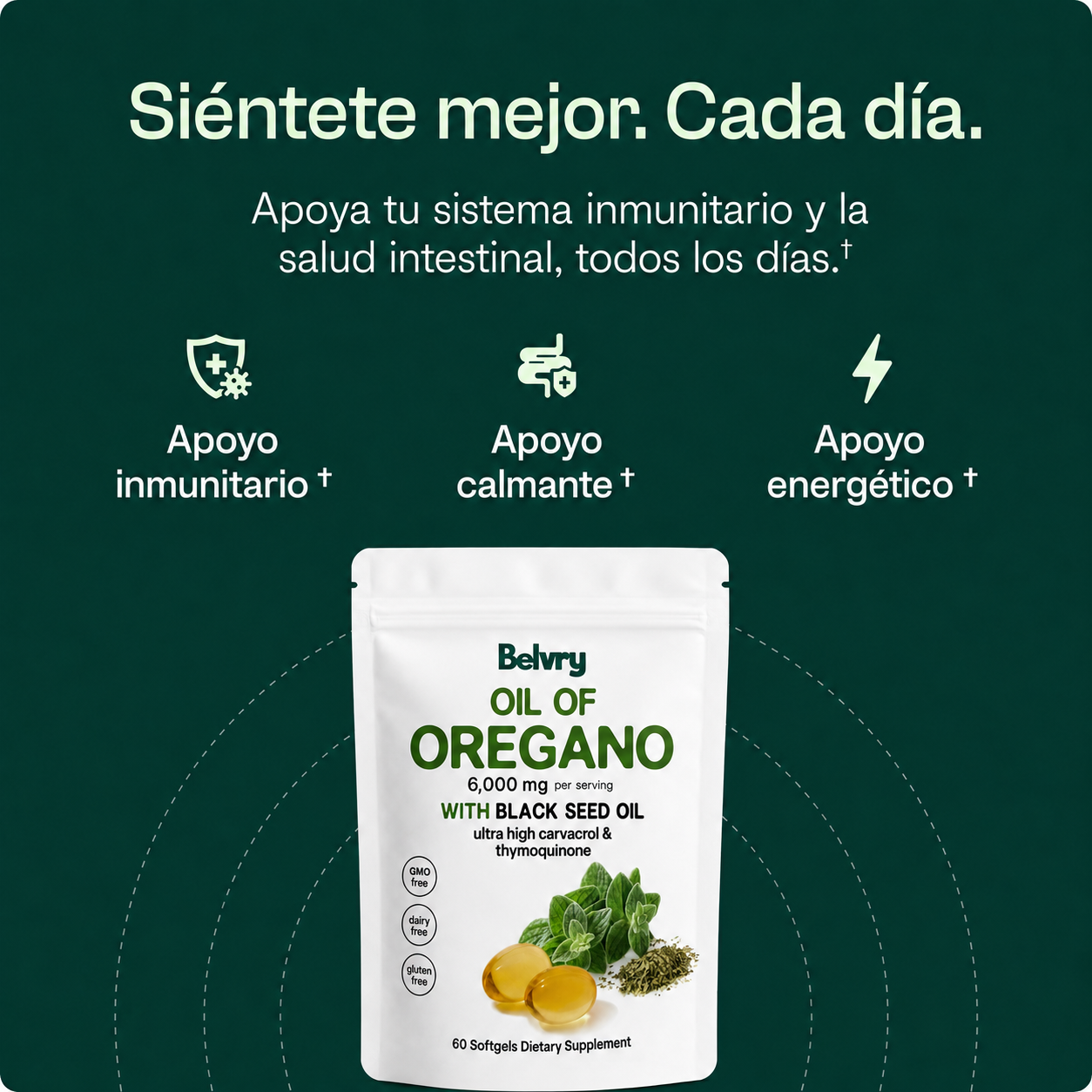 Aceite de orégano + semilla negra